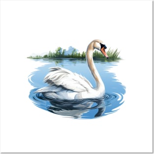 White Swan Posters and Art